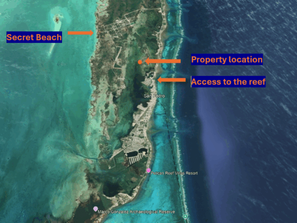 Location of property in Belize.