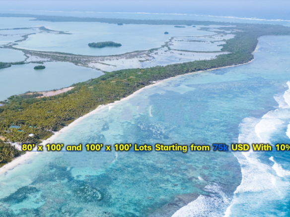 Image of beachfront Properties for sale in Belize with Reef view.